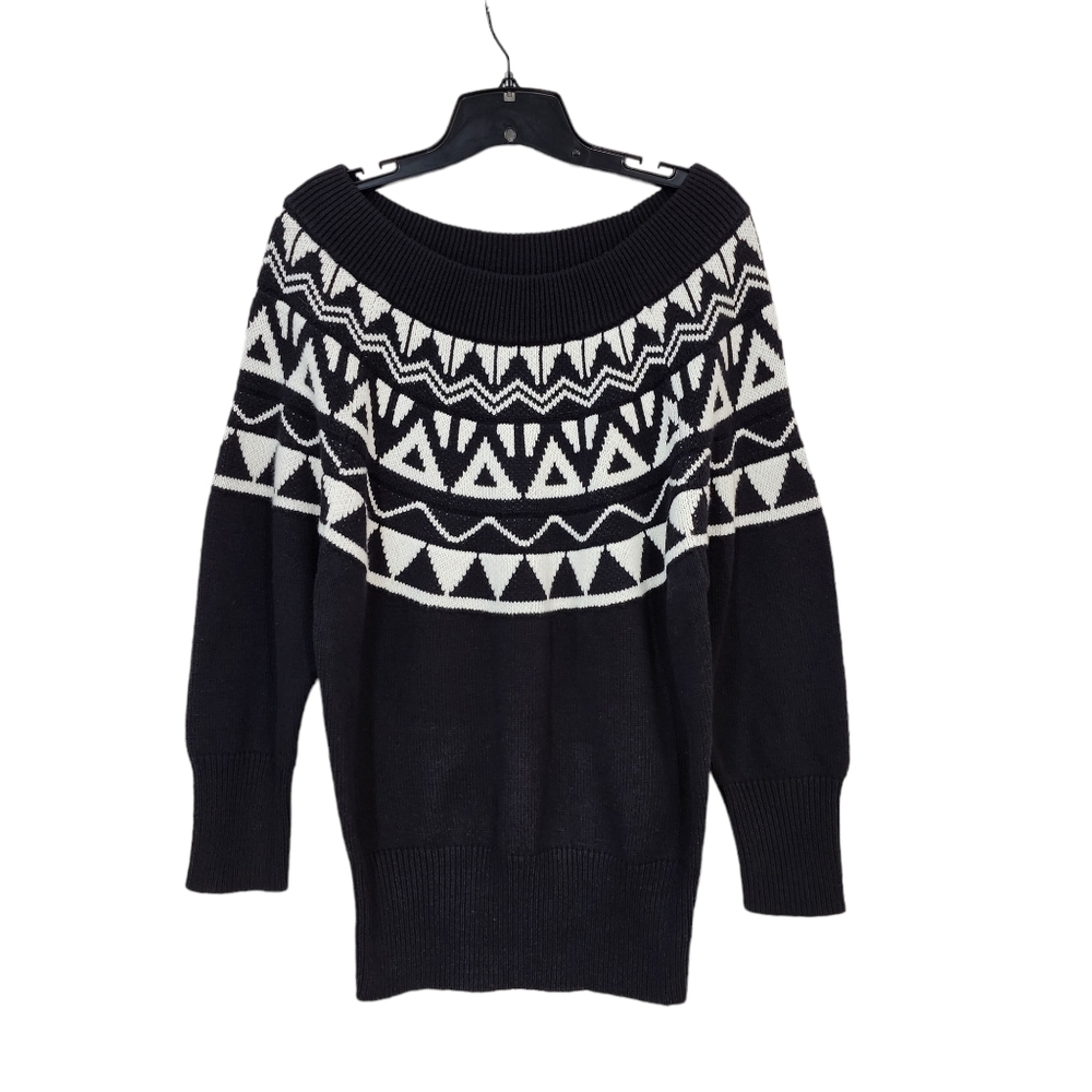Express Women's Off-The-Shoulder Fair Isle Sweater - S